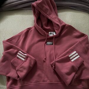 Adidas Rose Hoodie with Logo Patch